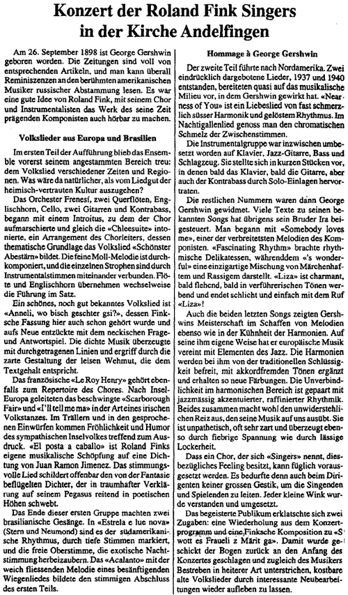 Pressestimme: Weit ab vom Landläufigen – Altikon